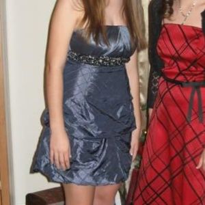 Steele blue cocktail dress